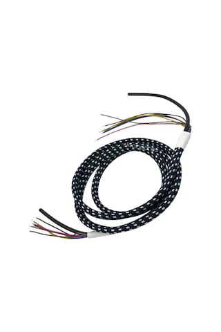 Buharlı Ütü İle Uyumlu 6 Çıkışlı Elektrik Kablosu + Buhar Hortumu - Kumaş Örgülü/gc8619 Buhar Kazanl