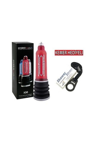 Hızlı Express Bathmate Hydromax X30 Boyun Kemerli Sulu Vakum Penis Pompası