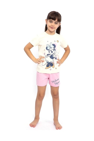 Minnie MouseD4641-3 Kız Çocuk Şort Takımı