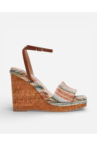 Steve Madden Outrıght Multı Raff Kadın Multi Raff Topuklu Sandalet Outrıght Çok Renkli