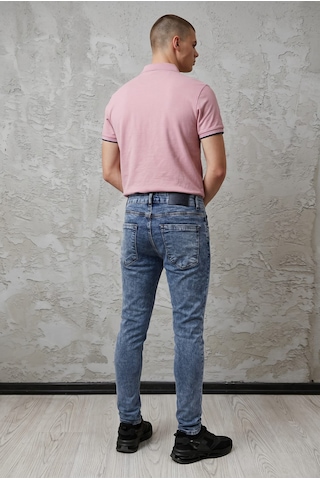 BLACK STEEL Yıkamalı Erke Denim Pantolon Qkkod-815 Mavi