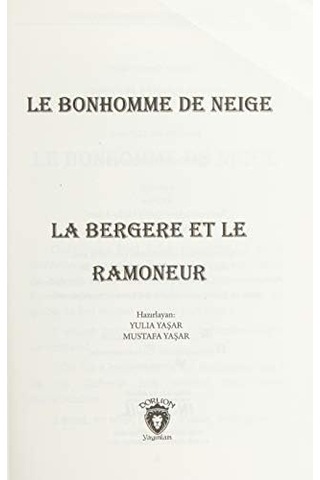 Le Bonhomme De Neige - Kardan Adam Fransızca Hikayeler Seviye 2