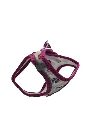 Ewox Air Mesh Karo Desenli Göğüs Tasması 3xs Pembe