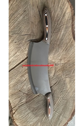 Dmr Çelik Paslanmaz Kebap Zırhı Carbon Çelik Zırh Çift Kollu Zırh 700 Gr Gri