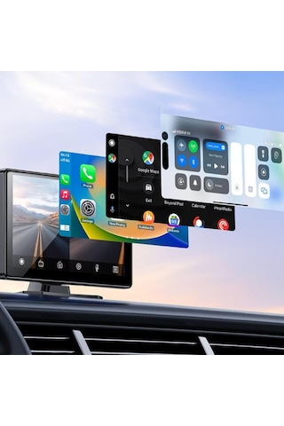 Km18 2gb Ram 512mbit Dahili Hafıza 9inç Ön Ve Arka Kameralı Car Play Oto Teyp Aux Fm Wifi Bluetooth