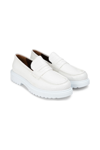 Deery Beyaz Kadın Loafer Ayakkabı - 01903zbyzp02 Beyaz