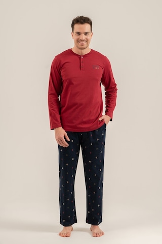 Arnetta Erkek Just Breathe Bordo Uzun Kol Pijama Takım Ar3853-s-v2 Ar3853-s-v2