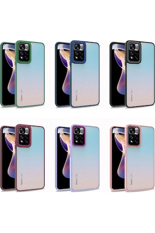 Xiaomi Poco M4 Pro 5g Kılıf Zore Flora Kapak Yeşil