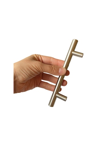 12 Adet Boy Kulp İnox 96 Mm Kulp Mobilya Mutfak Dolabı Çekmece Dolap Kapak Kulpu Kulbu Metal Kulpları Bej