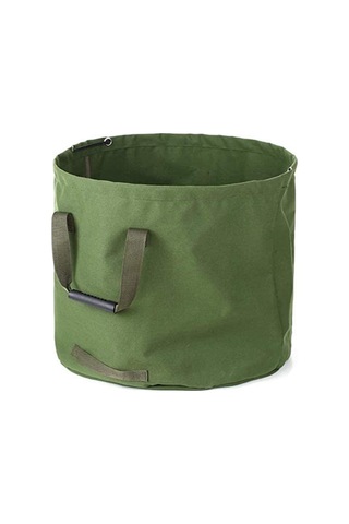 Bahçe Atık Torbası Katlanabilir Tuval Yeniden Kullanılabilir Yeşil Yeşil