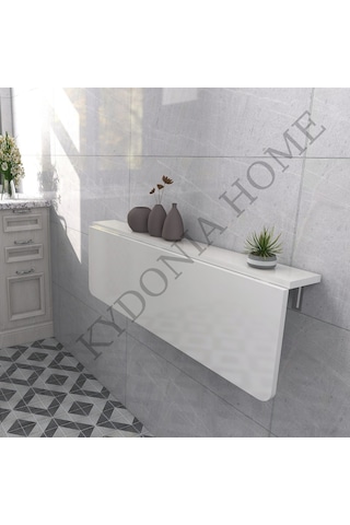 Kydoniahome Oval Köşeli Parlak Beyaz Duvara Monte Kırma Katlanır ...