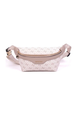 Silver Polo Sp1192 Kadın Bel Çantası Monogram Bej-kum