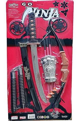 Oklu Ninja Kılıç Seti Kılıç Kın Mınçıka Ok Kını Ok Ninja Yıldızı