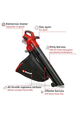 Einhell VENTURRO 18/210 - Solo Akülü Yaprak Toplama ve Üfleme - 3433625