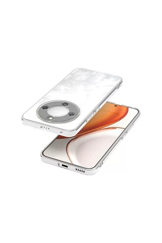Honor Magic 8 Lite 5g Kılıf İnce Ve Esnek Şeffaf Süper Silikon