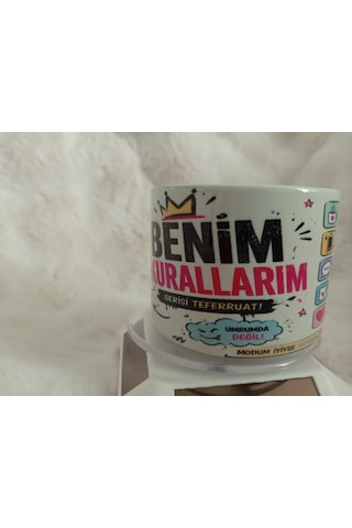 Özel Tasarım Motto Fincan6 Beyaz