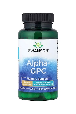 Swanson Vitamins Alpha Gpc Phospholipids Choline Memory Support 300 Mg 60 Veggie Caps