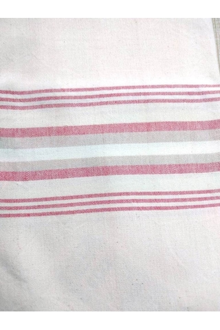 Mandaş Pamuklu El Dokuma Peştemal (80X200) - Krem Pembee