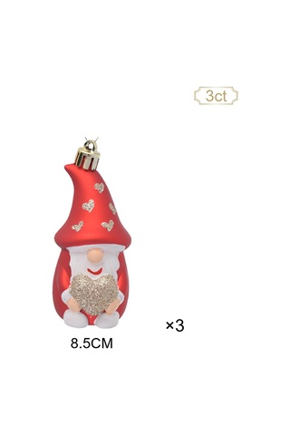 Karaca Home New Year Yılbaşı Lovely Elf 3 Parça Ağaç Süsü Seti