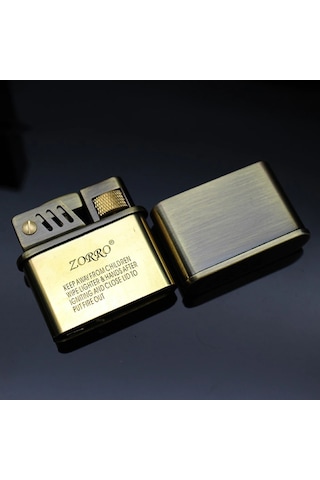 Zorro Sm-549T Benzinli Retro Çakmak Bronz