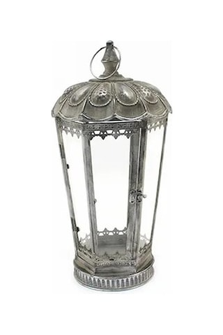 Panalı Metal Fener 20.5x20.5x42cm