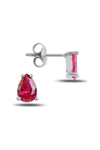 Fuşya Damla Tektaş Küpe