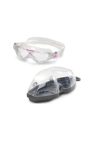 Aqua Sphere Vista Junior Şeffaf Cam - Pembe/şeffaf Yüzücü Gözlüğü Beyaz