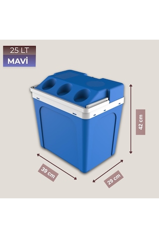 25 Litre 12v Oto Buzdolabı Termos- Portatif, Elektrikli, Oto Şarj Kablolu 1050 Thermoelectric Cooler 12v.