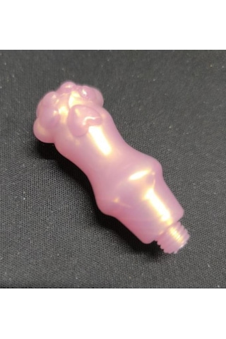 Mum Mühürü Sapı Kedi Patisi Model Sentetik Reçine Sedef Pembe M8 Karışık