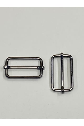 Karantuhafiye Çanta Sürgüsü / Ayar Tokası / 2 Li Set / 3 Cm Antrasit 4 Cm Antrasit 4 Cm Antrasit Çok Renkli