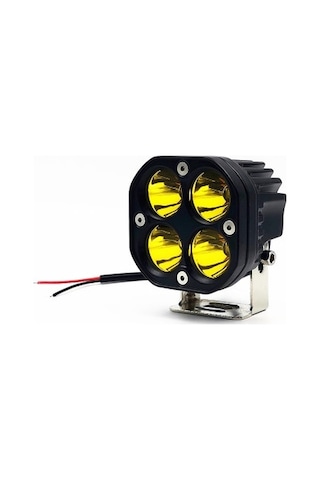 40w Sarı Işık Motosiklet Led Spot Far Araba Ön Tampon Işık Off-road Araç Modifiye Çatı Işık