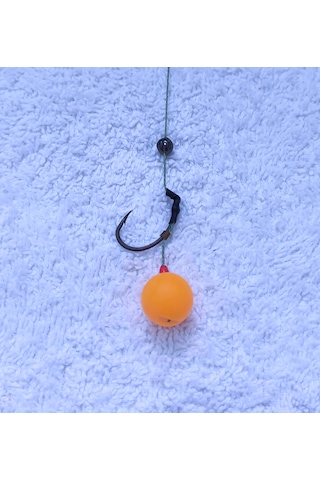 5 Adet Hamur Yaylı Sazan Rig Takımı - 14 Mm Karışık Renkli Pop Up