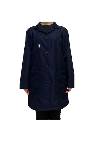 Çağdaş İş Alpaka Kumaş Bayan Lacivert İş Önlüğü Stajyer Önlüğü