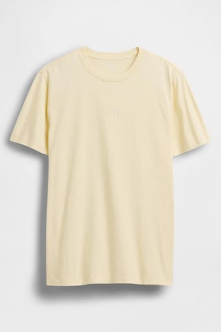 Gap Erkek Everyday Soft Mini Logo Detaylı Sarı T-shirt-14307