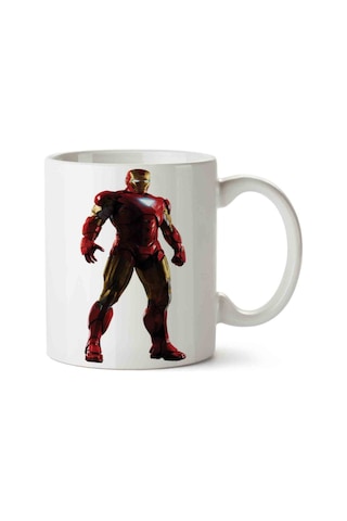 Iron Man 2 Porselen Kupa Bardak Beyaz Iron Man 2 Porselen Kupa Bardak Beyaz
