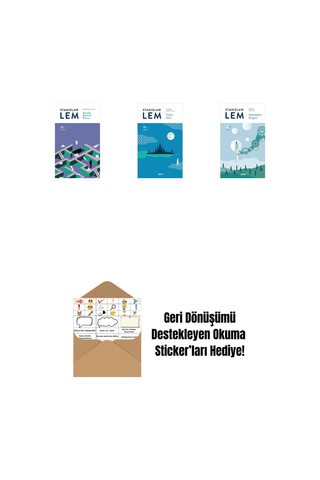 Küvette Bulunan Günce Sl14 + Yukarı Kale Sl11 + Gelecekbilim Kongresi Sl7 + Okuma Sticker'ları
