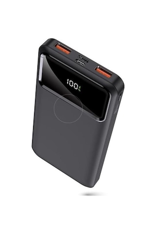 Intouch 10000mah Fast-out Pd 20w Digital Ekranlı Powerbank Siyah
