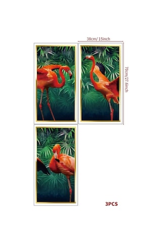 Dancemonkey 4 Adet 3d Bitki Çıkartması - Su Geçirmez, Kolay Yapıştırılabilir Vinil Dekor 30x30cm, Çok Renkli Çok Renkli