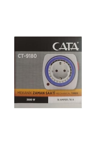 Ct-9180 Zaman Ayarlı Priz Mekanik Ayarlanabilir Timer Saati, Hms9999