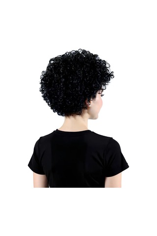 Riota Afro Kıvırcık Karnaval Peruğu 142647402 Siyah