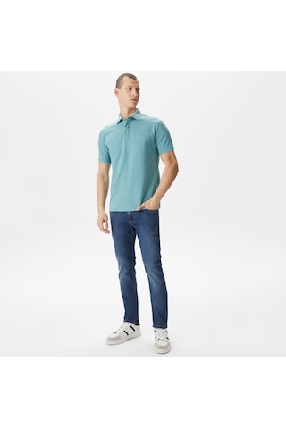 Nautica Nautıca Erkek Yeşil Slım Fıt Kısa Kollu Polo Düz K35062t Yeşil