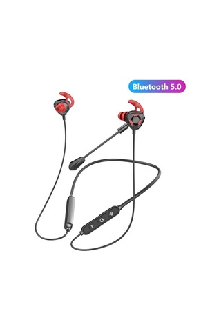 Oyun Kulaklığı Bluetooth 5.0 Low Latency Gürültü Azaltma Ense Tipi Kırmızı Renk
