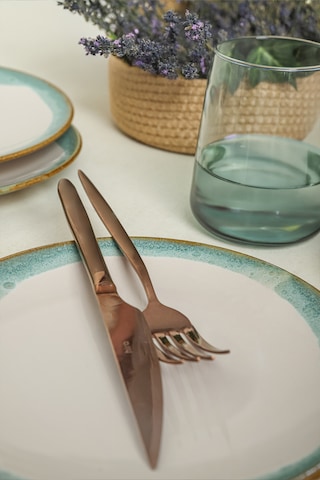 Keramika Turkuaz Wave Ege Pasta Tabağı 20 Cm 6 Adet Q81