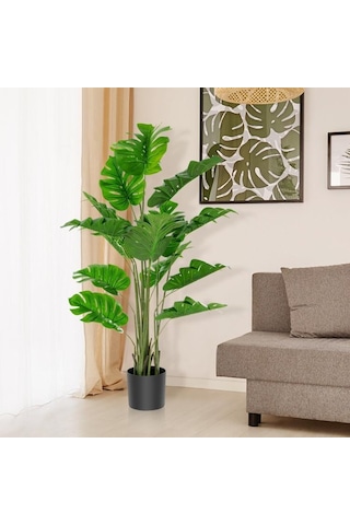 Yapay Ağaç Monstera Deve Tabanı Ağacı 180 Cm 16 Yaprak