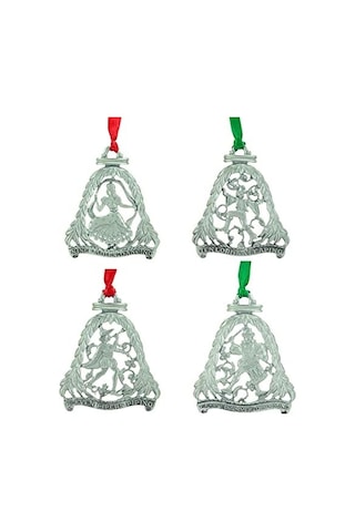 12 Günlük Noel Süs Seti, 12&apos Li Metal Süs Seti, 7,7 Cm, Abbey & Ca Gift