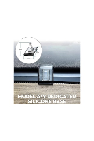 Wezone Tesla Model 3/y 2018-2021 İçin Otomatik Kilitleyen Araç Telefon Tutucusu - 360 Döner, Tpe Baza, Hızlı Kurulum, Sürüş Güvenliği Renkli