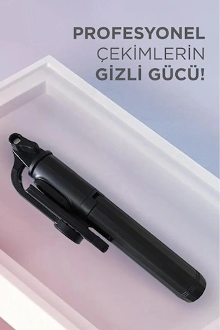 Bluetooth Kumandalı Selfie Stick Tripod 82 Cm 360 İos Android