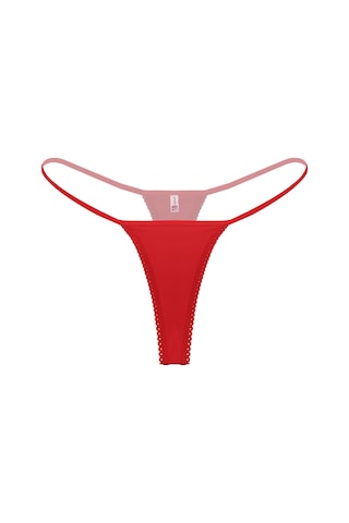 Bayan Fantazi İç Giyim Kırmızı Fantezi Tanga G String 001