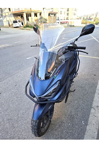 Motocam Küba Newlight 50 Pro Ön Cam 2023-2026 Model 58cm Şeffaf Renkli 4mm  Boylu