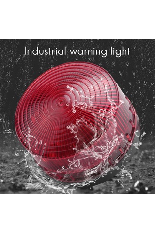 Ac 220v Endüstriyel Led Flaş Strobe Işık Kaza Uyarı Işığı Kırmızı Lte-5061 De